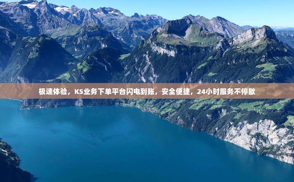 极速体验，KS业务下单平台闪电到账，安全便捷，24小时服务不停歇